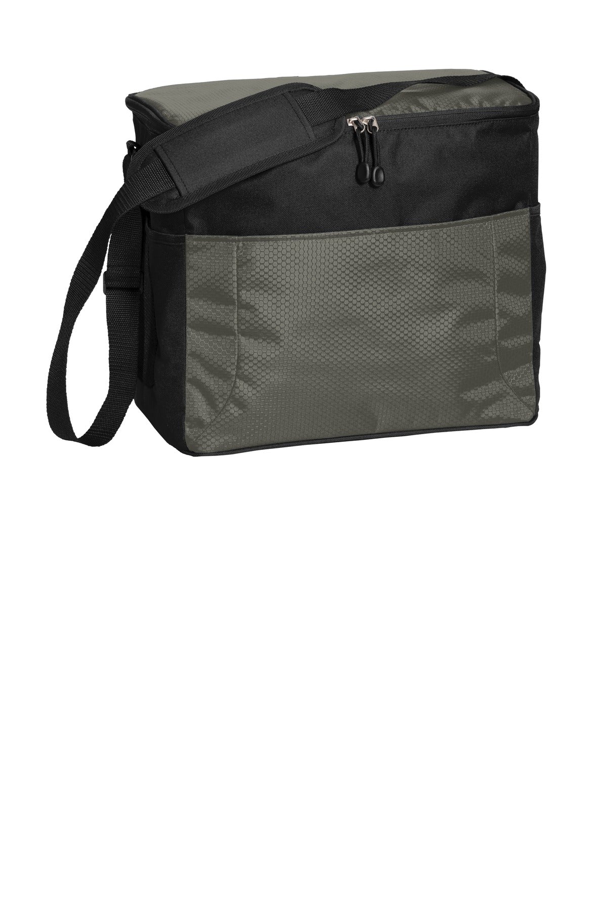 Grey/Black Port Authority 24-Can Cube Cooler. BG514 plain