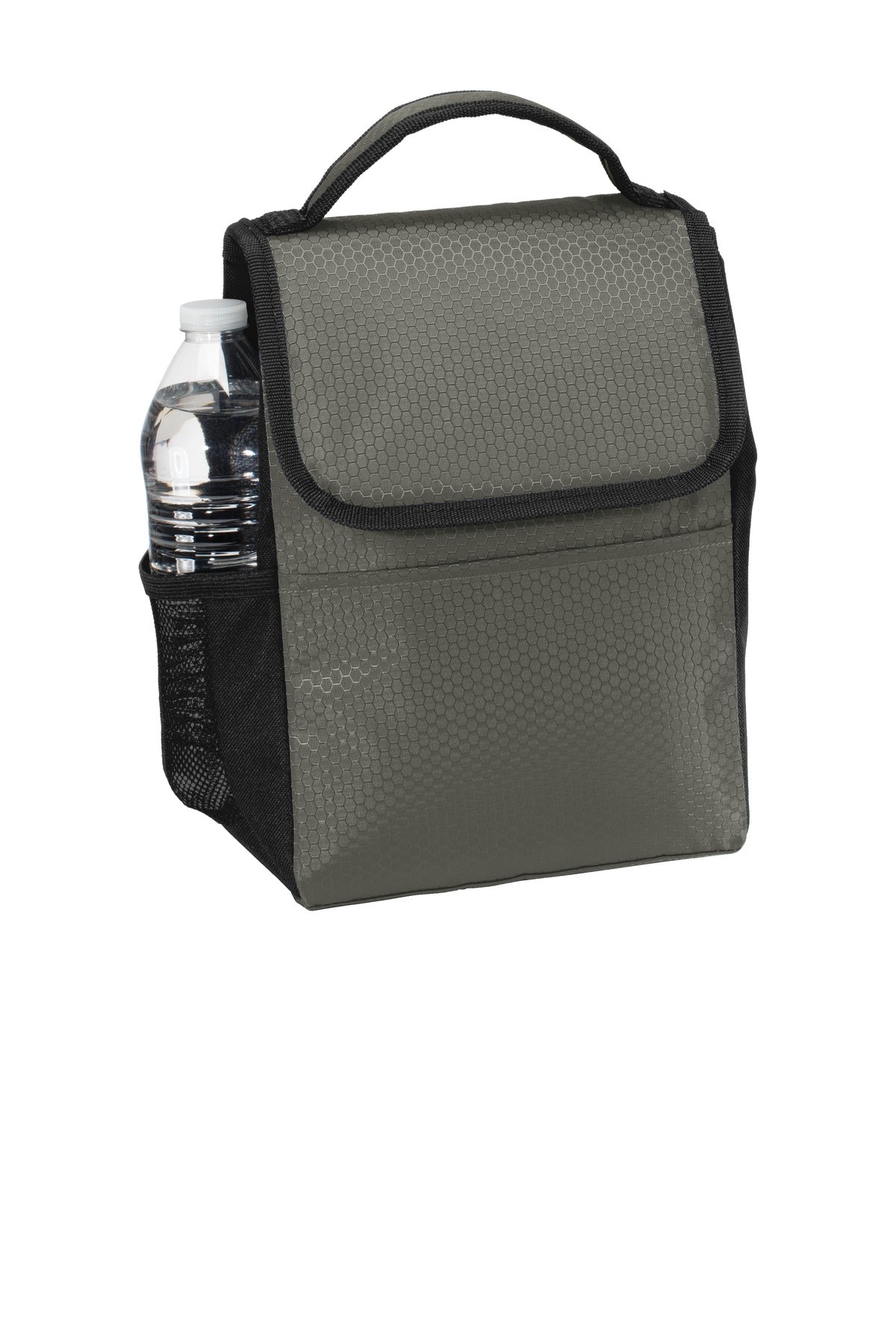 Grey/Black Port Authority Lunch Bag Cooler. BG500 plain