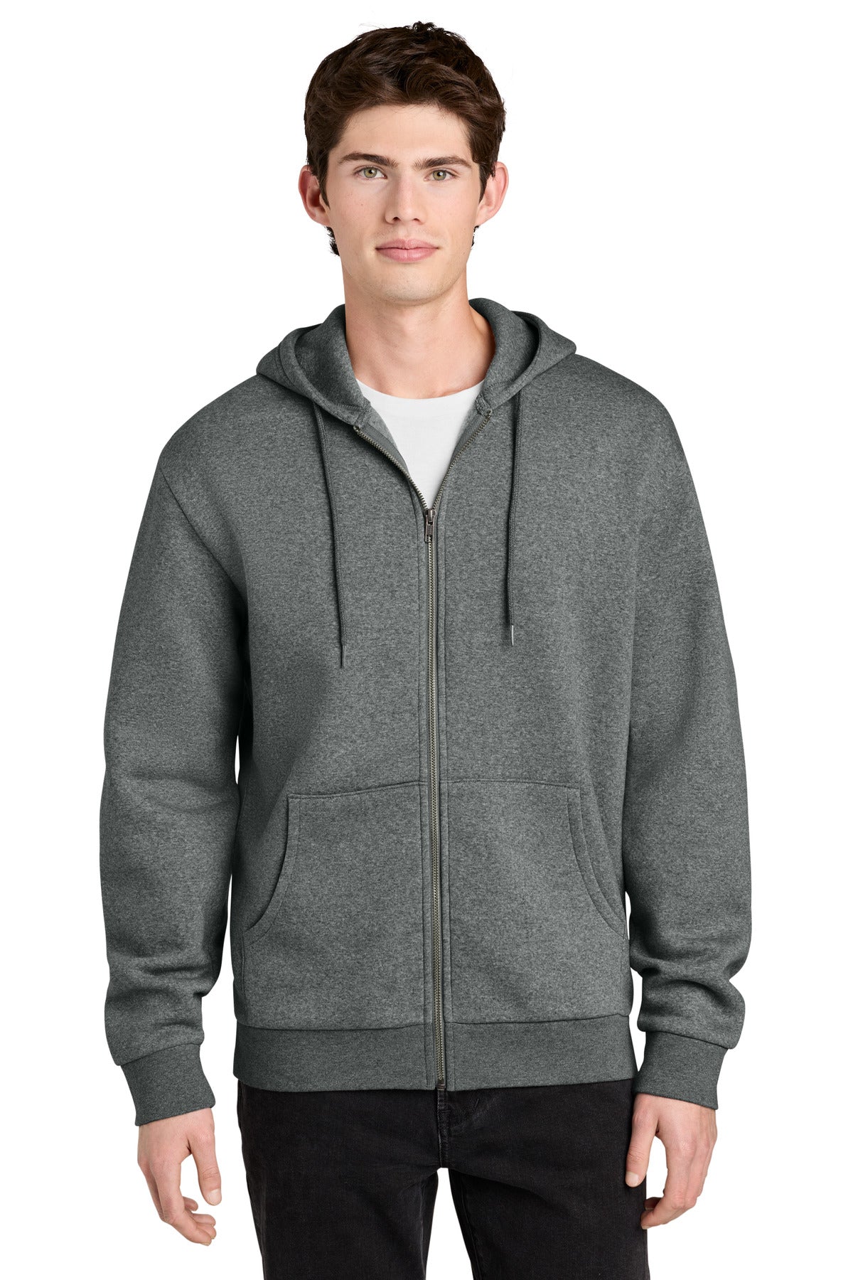 GreyFrost District MelloFleece Full-Zip Hoodie DT6702 plain