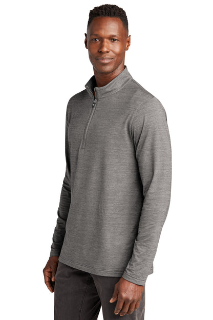 GreyHthr TravisMathew Crestview 1/4-Zip TM1MW452 plain