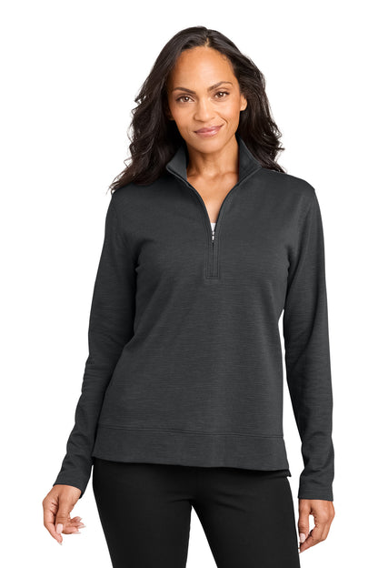 GreySteel Port Authority Women's Breakwater 1/4-Zip LK821 plain