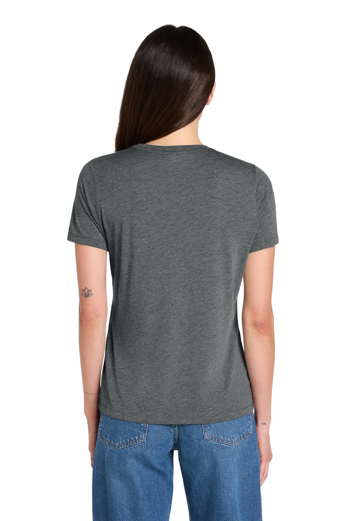 GreyTB BELLA+CANVAS Women's Relaxed Triblend Tee BC6413 plain