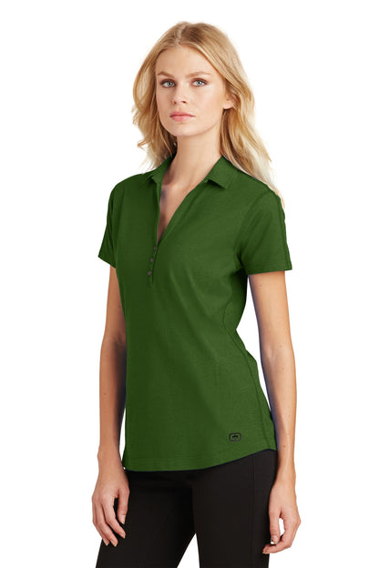 Gridiron Green OGIO Women's Onyx Polo. LOG126 plain
