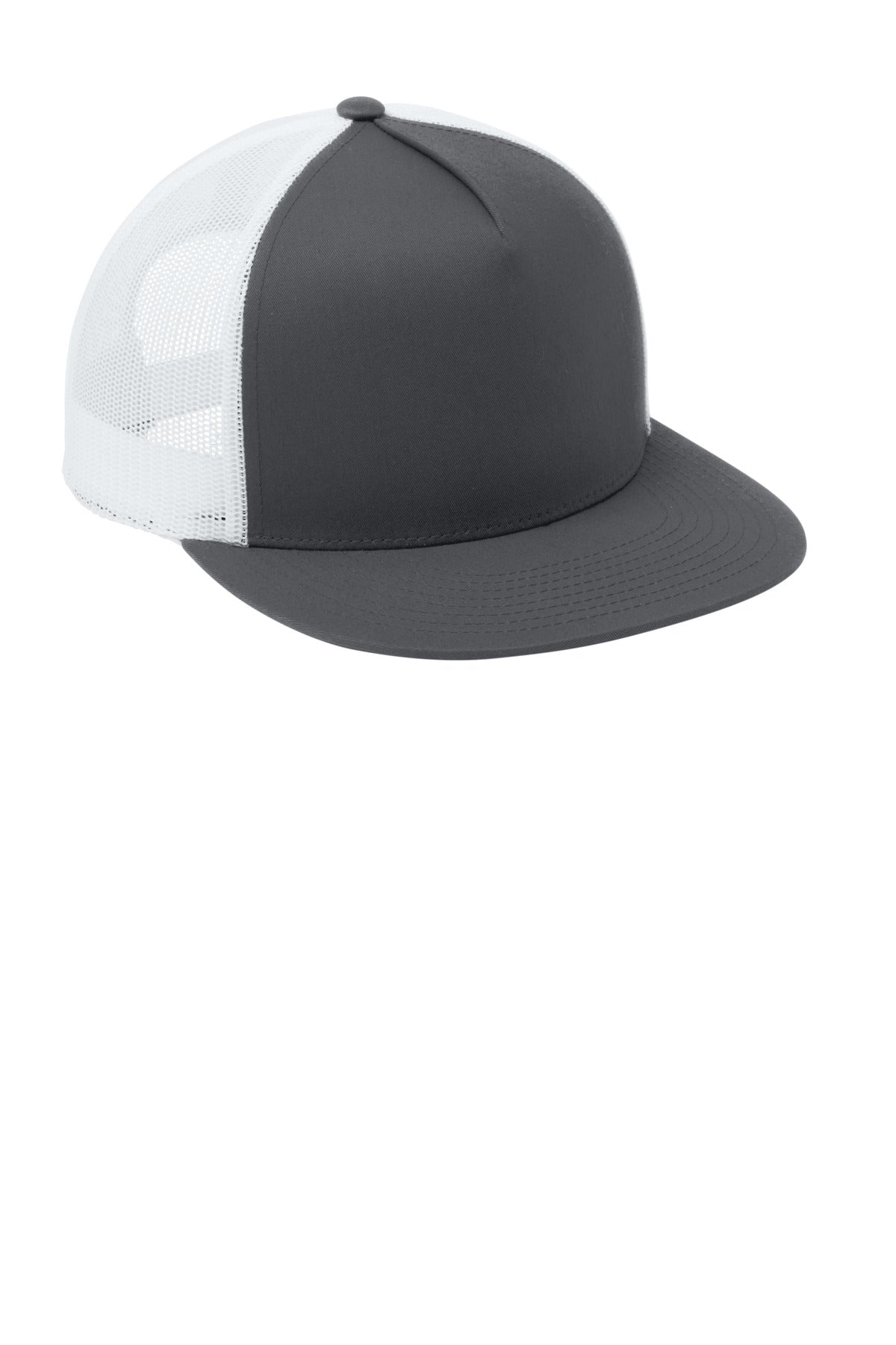 Grph/White Sport-Tek YP Classics 5-Panel Classic Trucker Mesh Back Cap. STC38