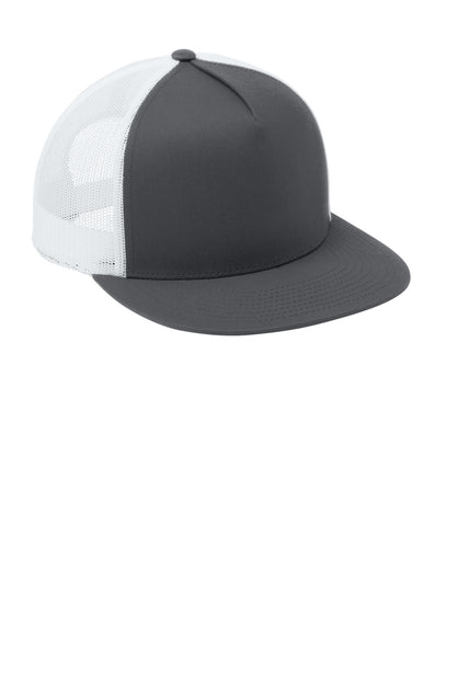 Grph/White Sport-Tek YP Classics 5-Panel Classic Trucker Mesh Back Cap. STC38