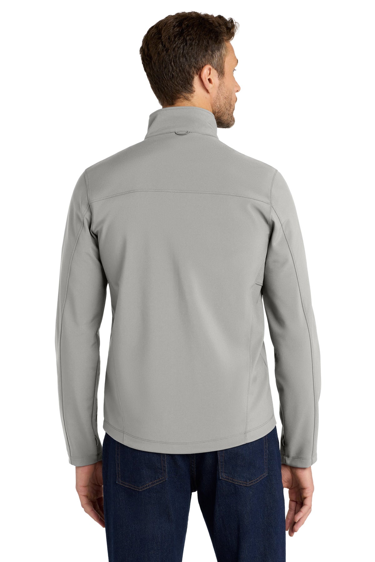 Gusty Grey Port Authority Collective Soft Shell Jacket. J901 plain