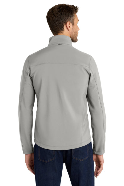 Gusty Grey Port Authority Collective Soft Shell Jacket. J901 plain