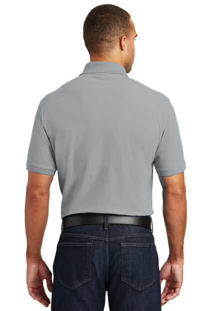 Gusty Grey Port Authority Core Classic Pique Polo. K100 plain