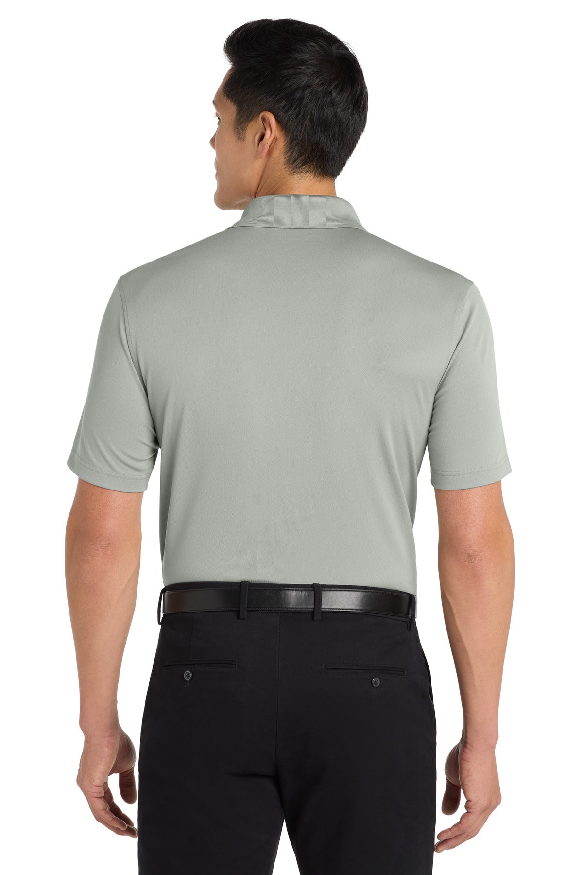 Gusty Grey Port Authority Dry Zone UV Micro-Mesh Polo. K110 plain