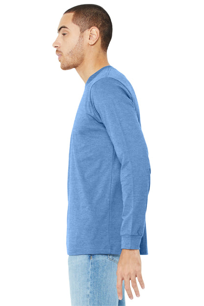HCarolinaB BELLA+CANVAS Unisex Heather CVC Long Sleeve Tee BC3501CVC plain