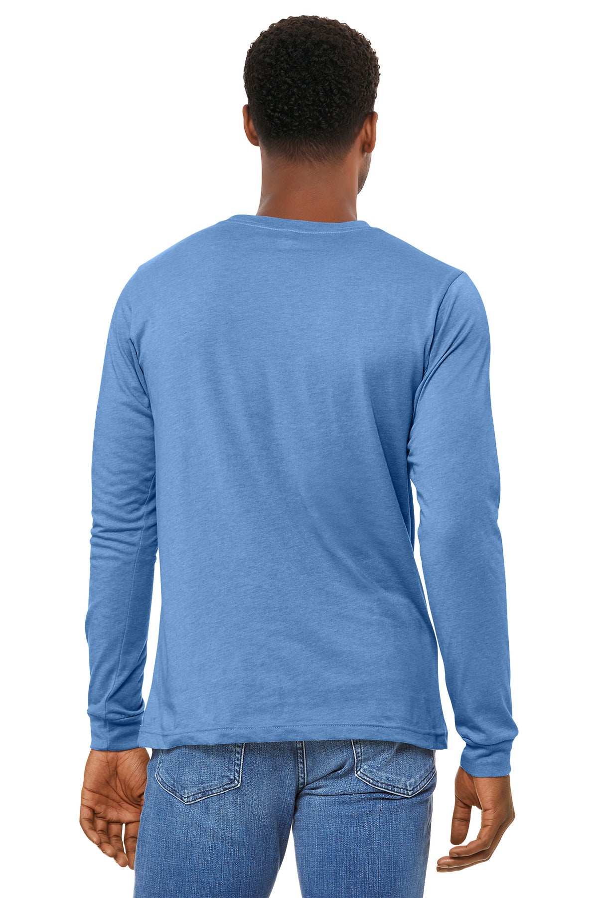 HCarolinaB BELLA+CANVAS Unisex Heather CVC Long Sleeve Tee BC3501CVC plain