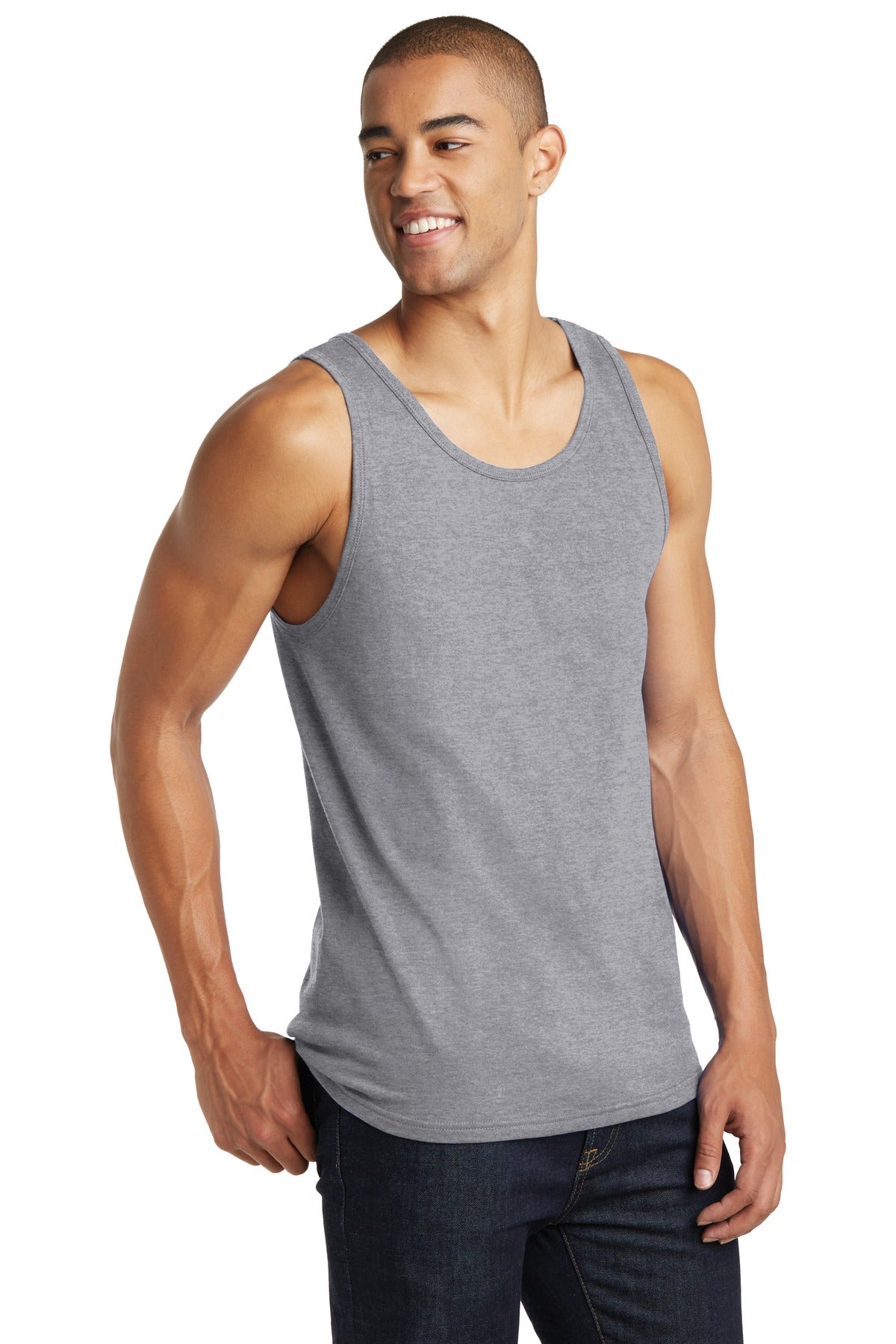Heather Grey District The Concert Tank . DT5300 plain
