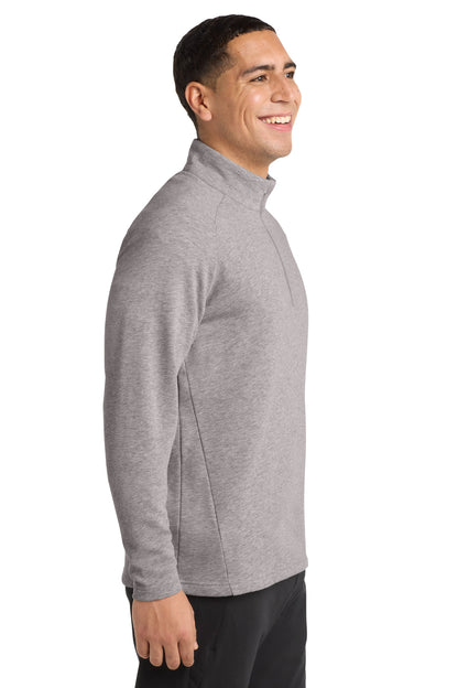 Heather Grey Sport-Tek Lightweight French Terry 1/4-Zip Pullover. ST273 plain