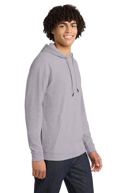 Heather Grey Sport-Tek Lightweight French Terry Pullover Hoodie. ST272 plain