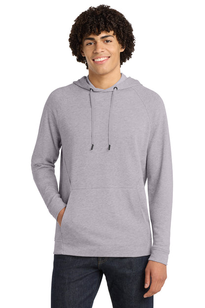 Heather Grey Sport-Tek Lightweight French Terry Pullover Hoodie. ST272 plain