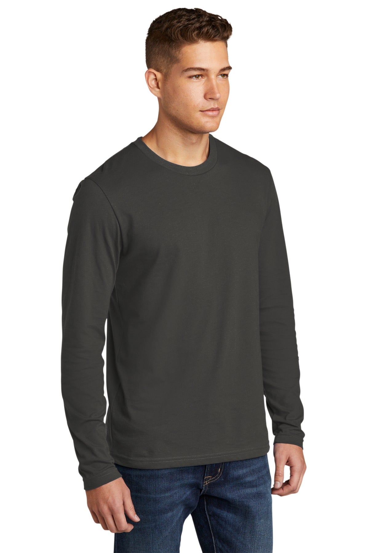 HeavyMetal Next Level Apparel Cotton Long Sleeve Tee. NL3601 plain