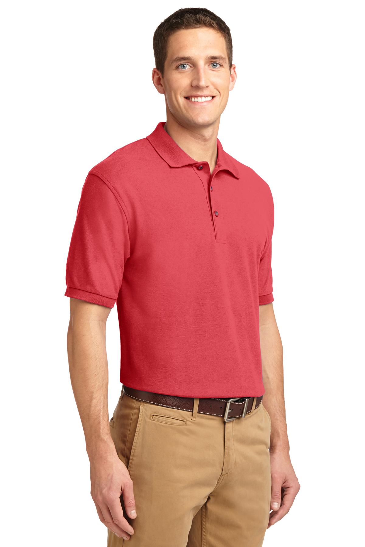 Hibiscus Port Authority Extended Size Silk Touch Polo K500ES plain