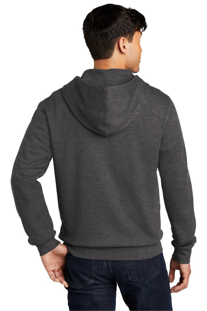 Ht Charcoal District V.I.T. Fleece Full-Zip Hoodie DT6102 plain