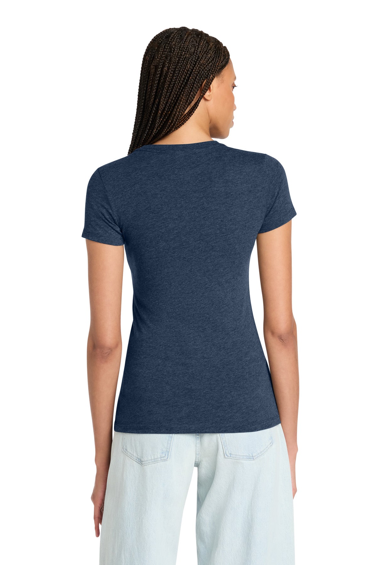 Ht Navy BELLA+CANVAS Women's Slim Fit Tee. BC6004