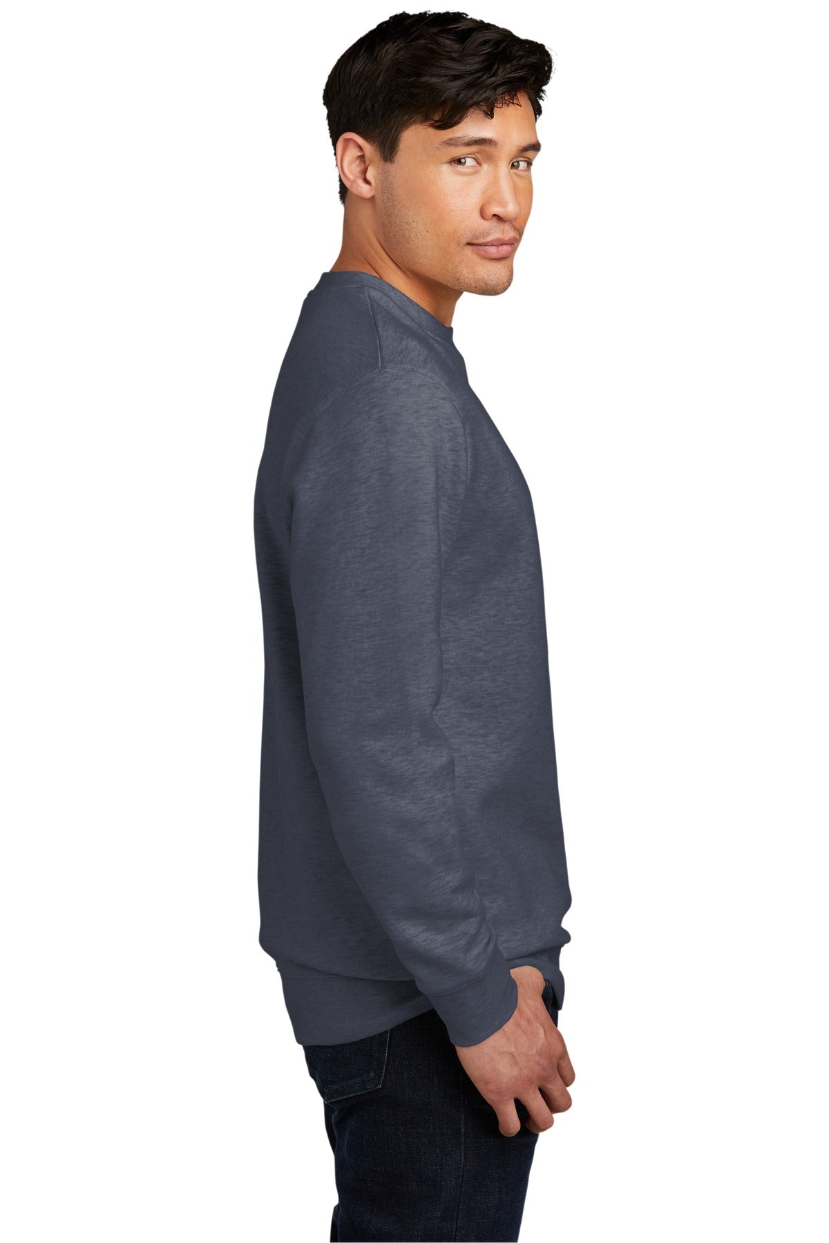 Ht Navy District V.I.T. Fleece Crew DT6104 plain