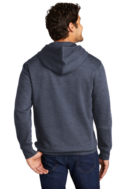 Ht Navy District V.I.T. Fleece Hoodie DT6100 plain