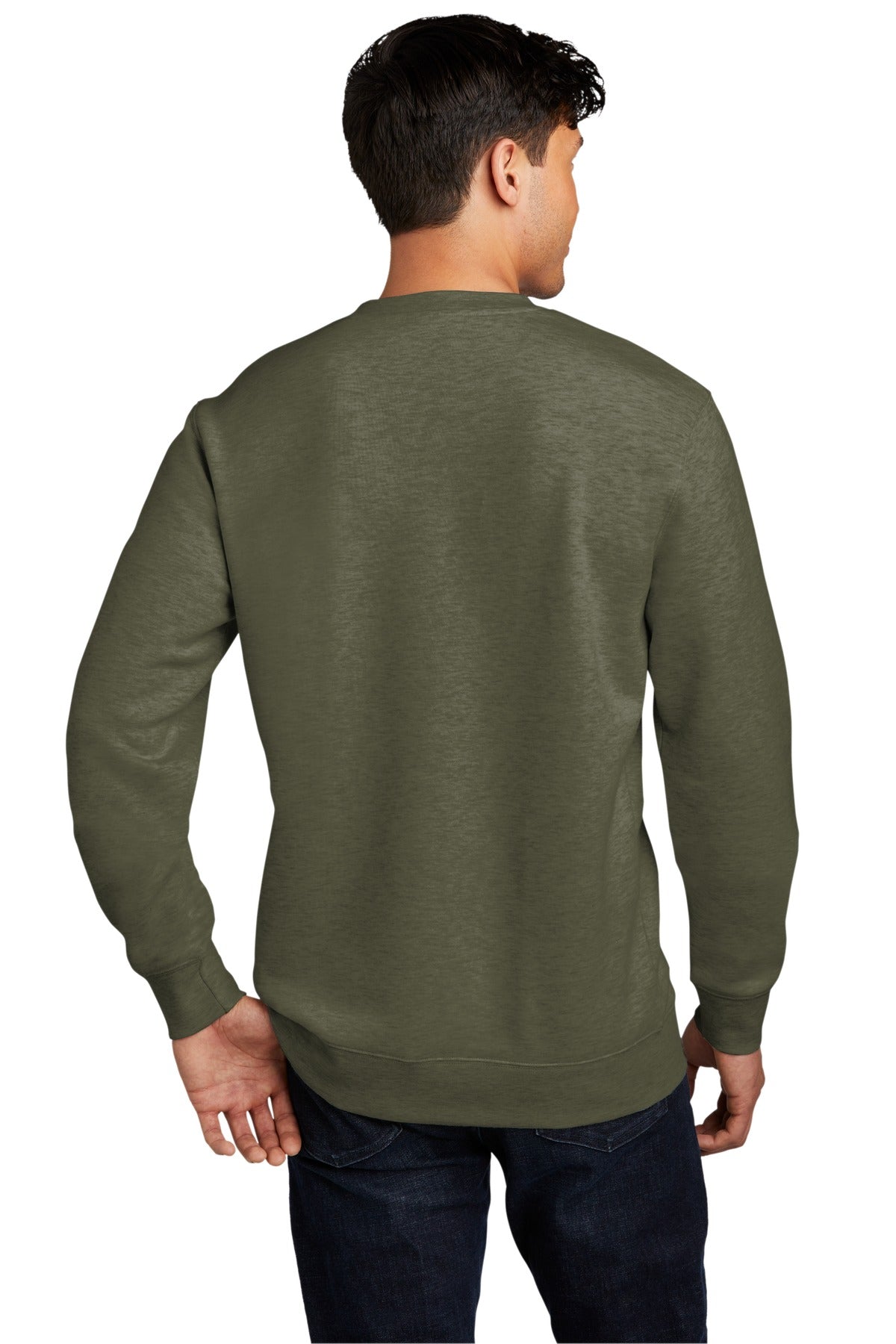 Ht Olive District V.I.T. Fleece Crew DT6104 plain