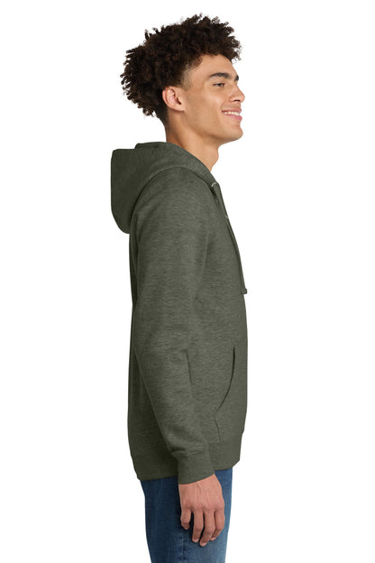Ht Olive District V.I.T. Fleece Full-Zip Hoodie DT6102 plain