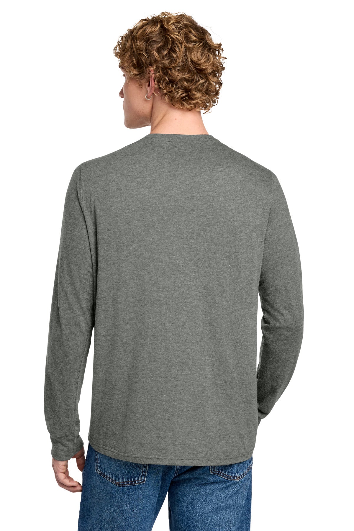 HtdChar District Perfect Tri Long Sleeve Henley DT145 plain