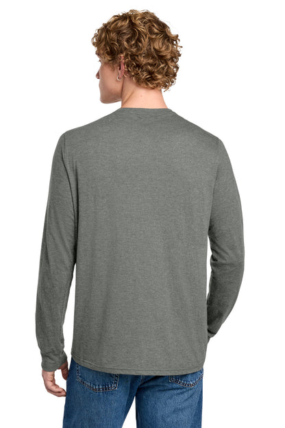 HtdChar District Perfect Tri Long Sleeve Henley DT145 plain