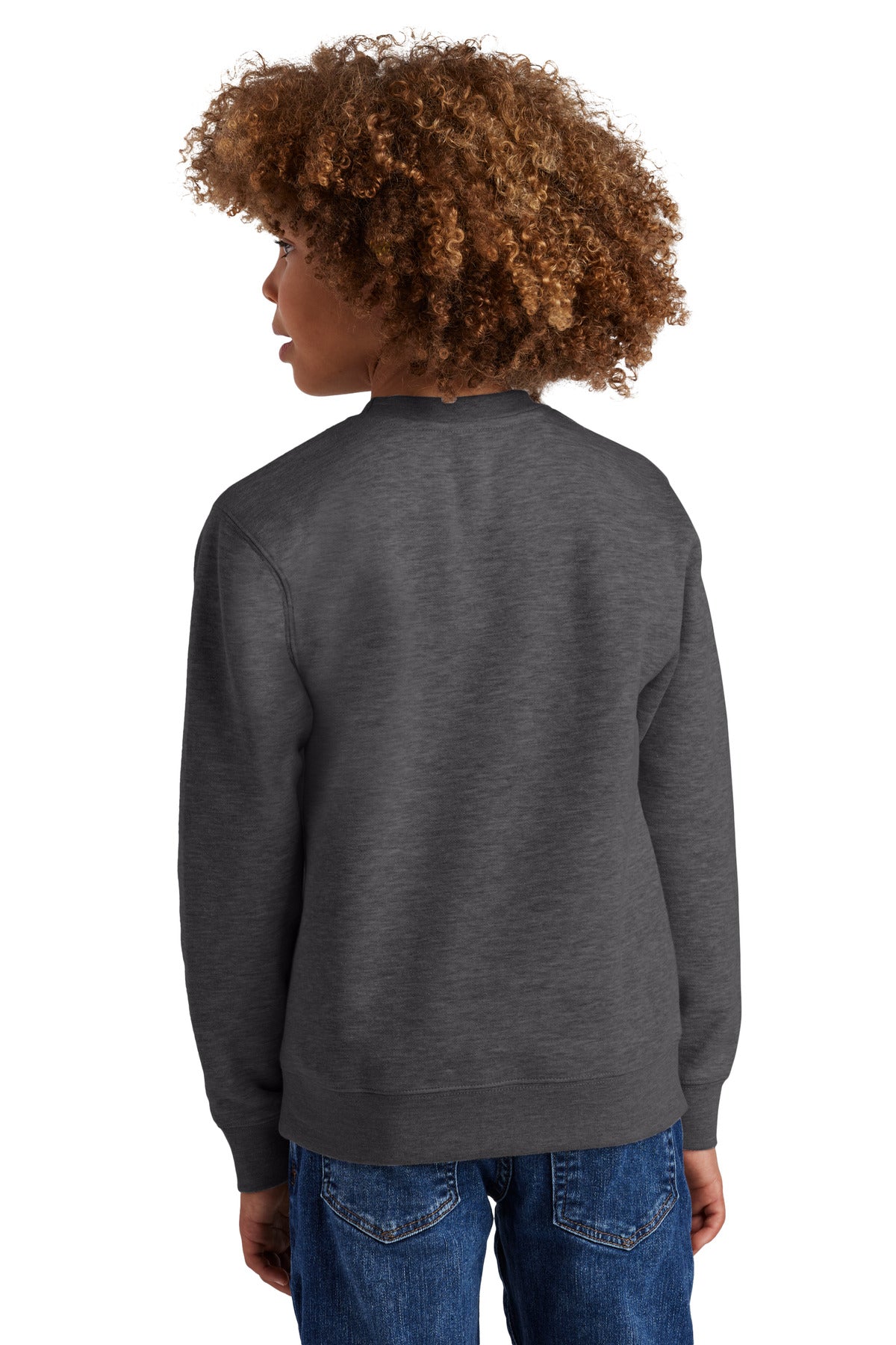 HtdChar District Youth V.I.T. Fleece Crew DT6104Y plain