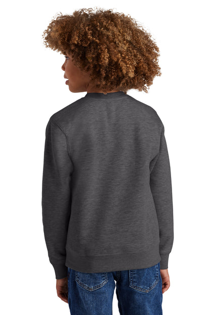 HtdChar District Youth V.I.T. Fleece Crew DT6104Y plain