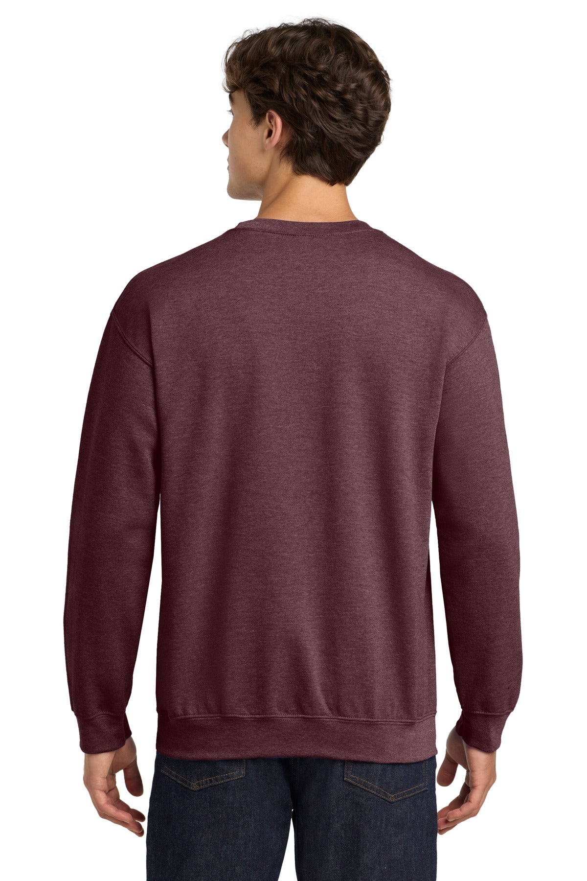 HtDkMaroon Gildan Heavy Blend Crewneck Sweatshirt. 18000 plain