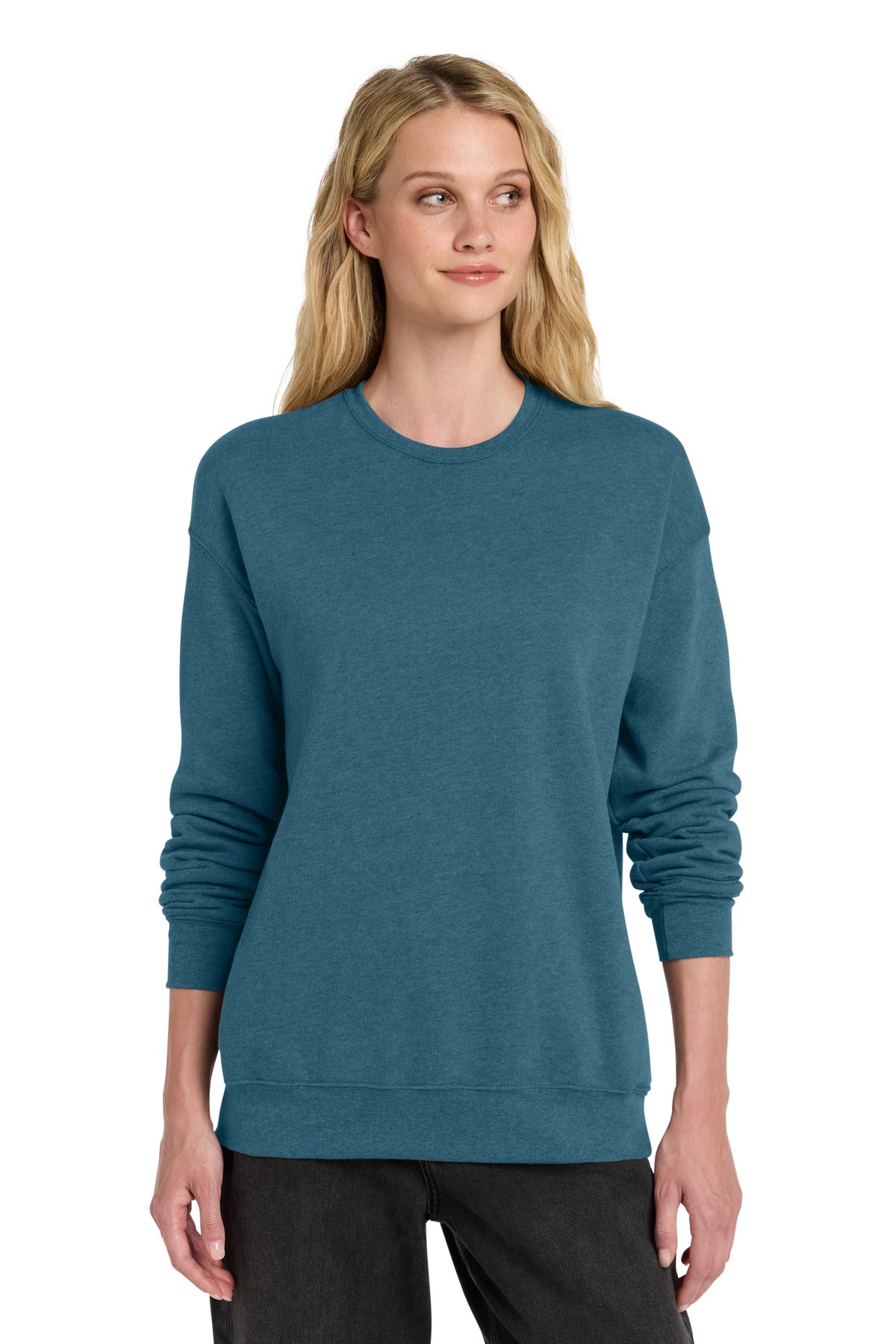 HtDpTeal BELLA+CANVAS Unisex Sponge Fleece Drop Shoulder Sweatshirt. BC3945