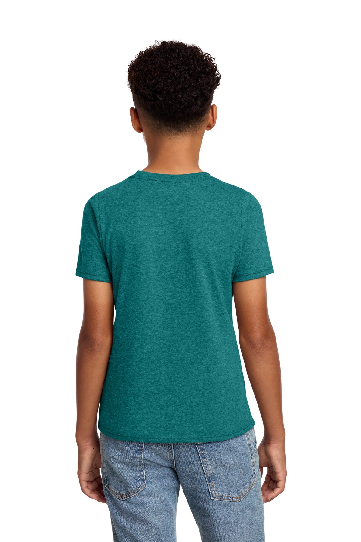 HtdTeal District Youth Perfect Blend CVC Tee DT108Y plain