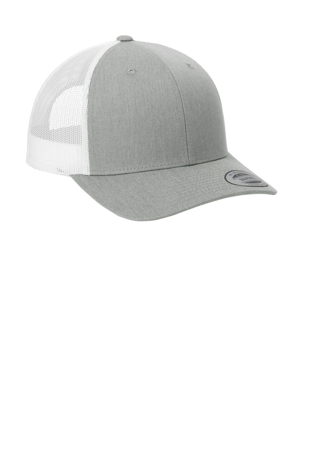 HtGy/White Sport-Tek YP Classics Retro Trucker Cap. STC39 plain