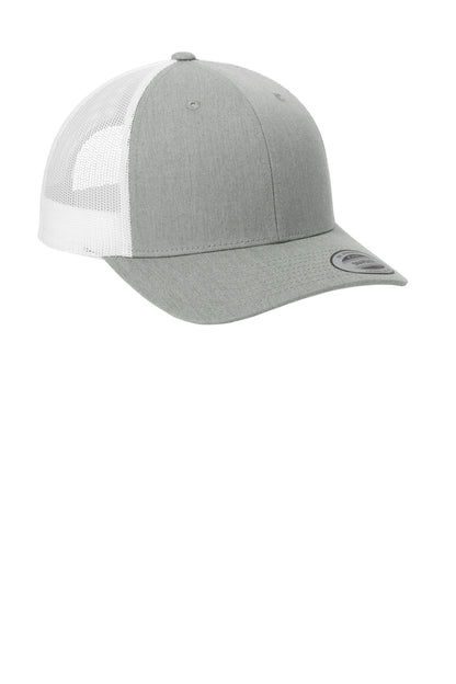 HtGy/White Sport-Tek YP Classics Retro Trucker Cap. STC39 plain