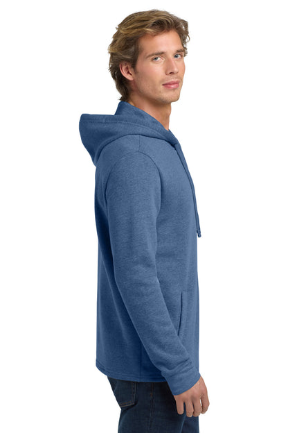 HthrBayBlu Next Level Apparel Adult Malibu Pullover Hoodie. NL9300 plain