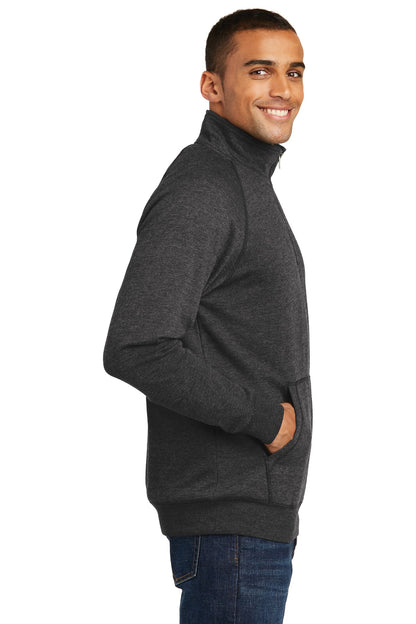 Hthrd Black District Lightweight Fleece 1/4-Zip. DM392 plain