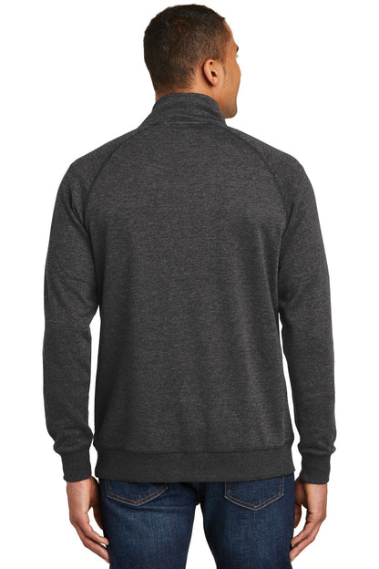 Hthrd Black District Lightweight Fleece 1/4-Zip. DM392 plain