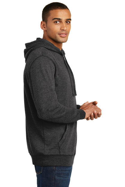 Hthrd Black District Lightweight Fleece Hoodie. DM391 plain