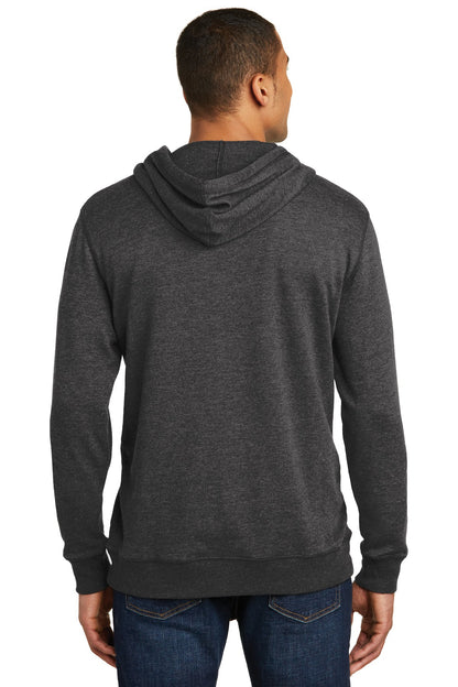 Hthrd Black District Lightweight Fleece Hoodie. DM391 plain
