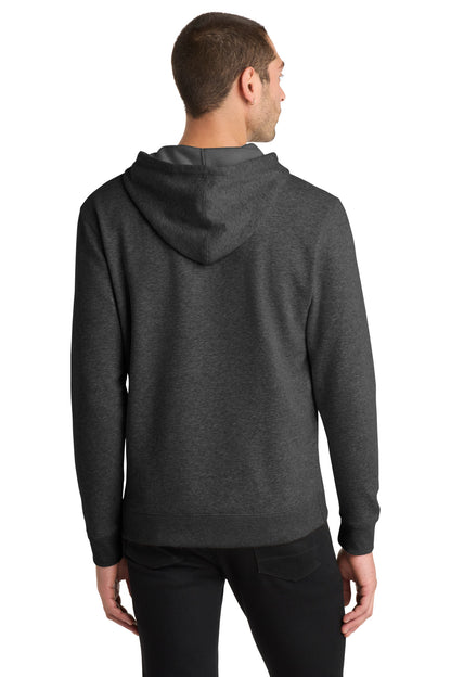 Hthrd Black District Lightweight Fleece Hoodie. DM391 plain
