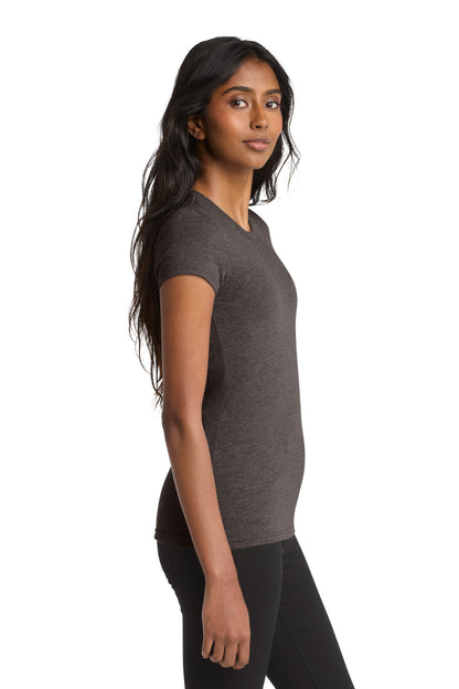Hthrd Brown District Women's Fitted Very Important Tee . DT6001 plain