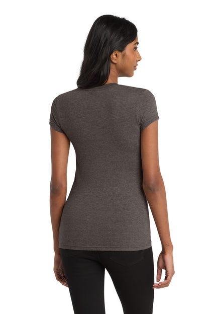 Hthrd Brown District Women's Fitted Very Important Tee . DT6001 plain