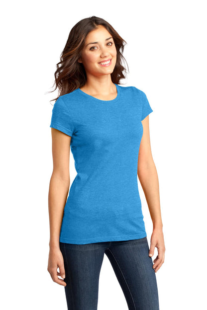 Hthrd Brt Turq District Women's Fitted Very Important Tee . DT6001 plain