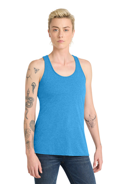 Hthrd Brt Turq District Women's V.I.T. Racerback Tank DT6302 plain