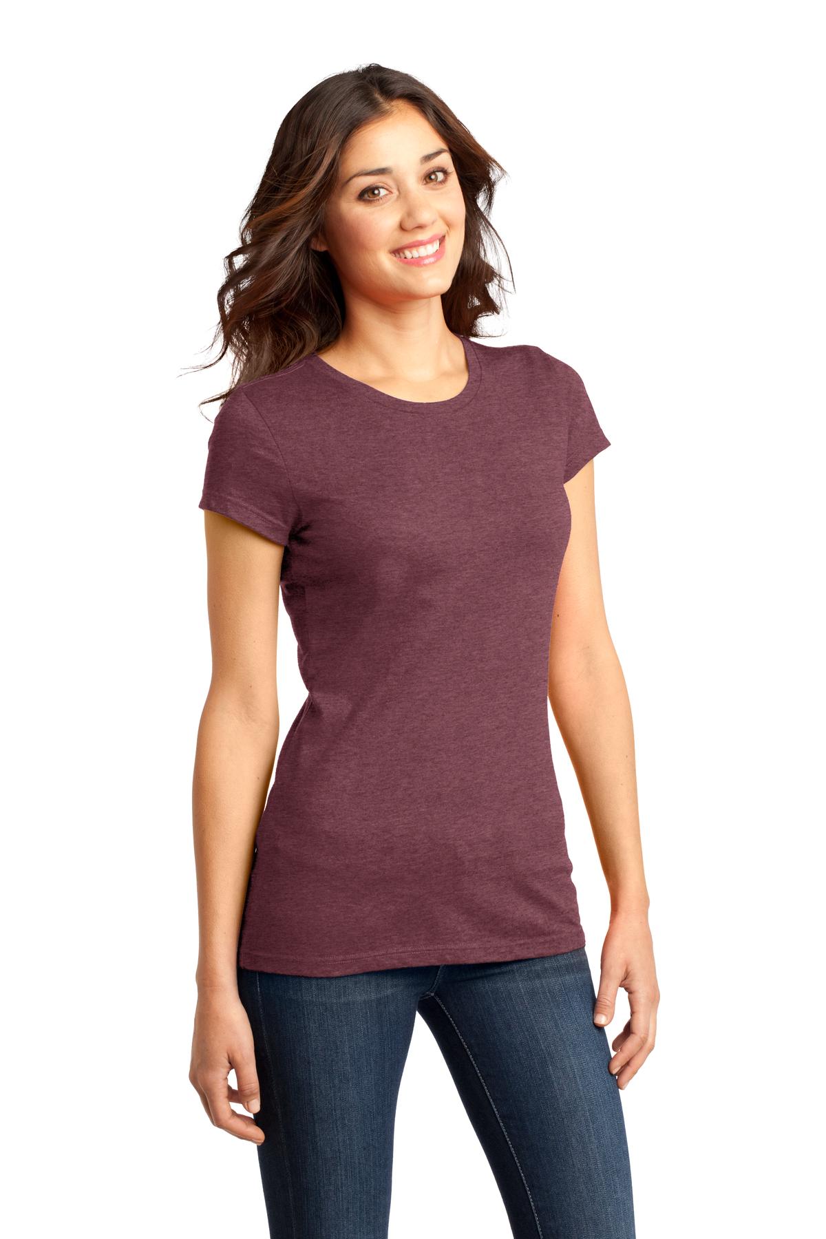 Hthrd Cardinal District Women's Fitted Very Important Tee . DT6001 plain