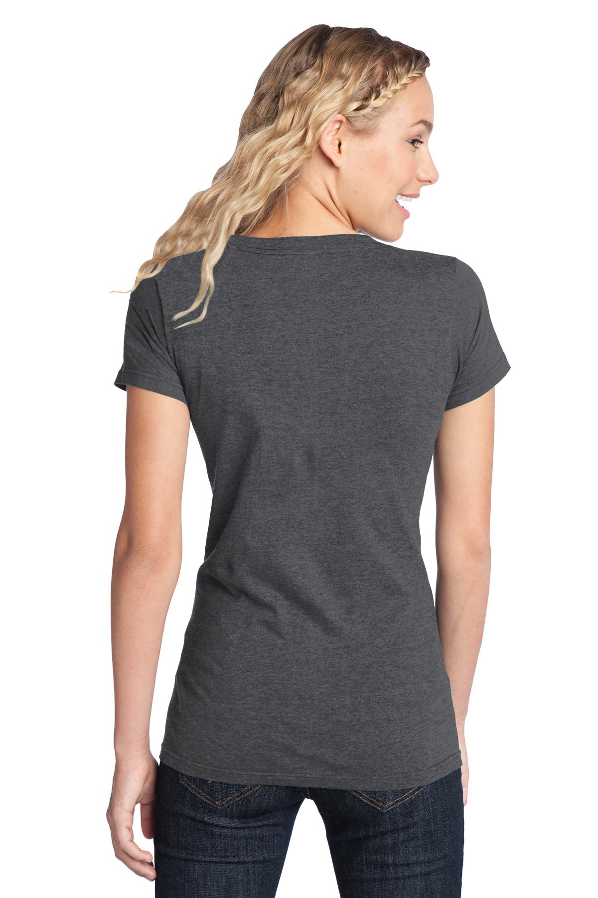 Hthrd Charcoal District Women's Fitted The Concert Tee DT5001 plain