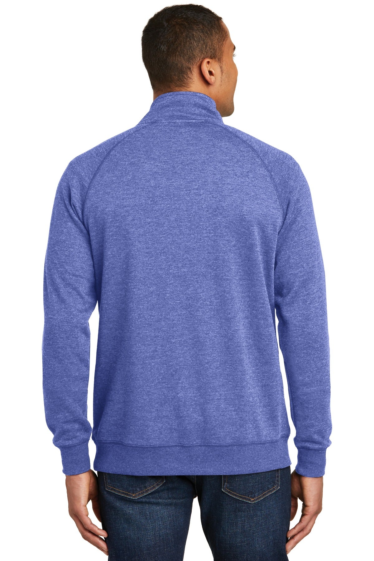 Hthrd Deep Roy District Lightweight Fleece 1/4-Zip. DM392 plain