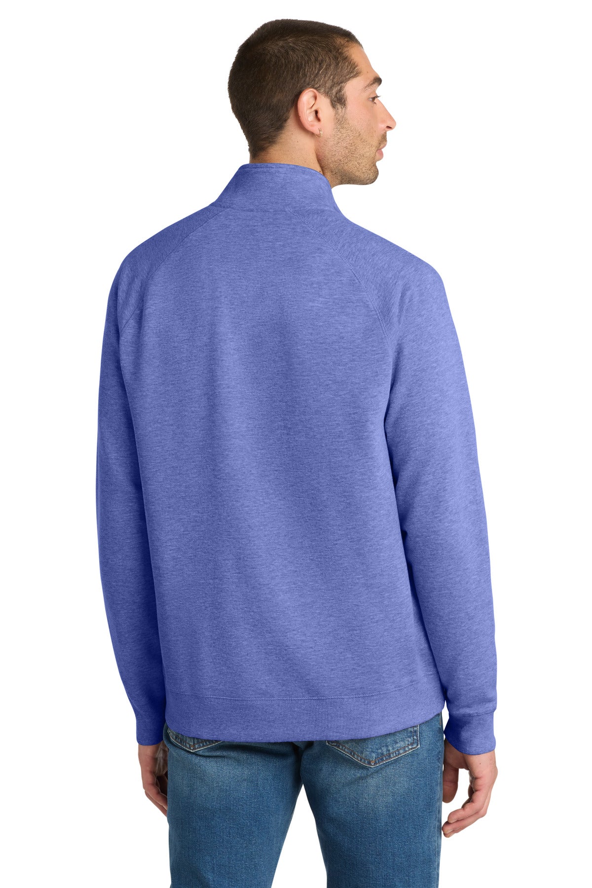 Hthrd Deep Roy District Lightweight Fleece 1/4-Zip. DM392 plain